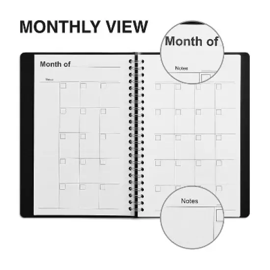 2024 Staples 5" x 8" Weekly Planner Black (ST60460-24) image {4}