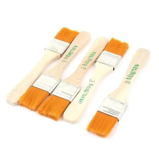Unique Bargains Baking Bakeware Bread Cook Pastry Oil Cream BBQ Basting Brush 5 Pcs image {4}