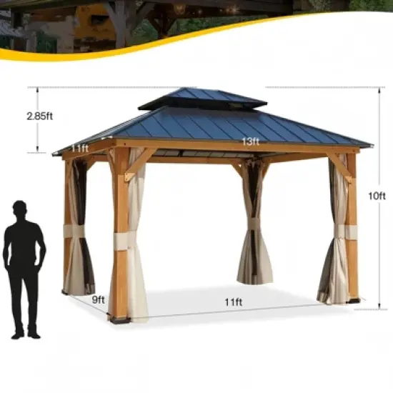 EROMMY 13 Ft. W x 11 Ft. D Patio Gazebo image {2}