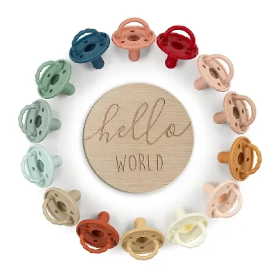 Baby Soother Pacifiers Teether &ndash; Suitable for Toddlers to Grasp and Self Soothe for Teething Relief - Sky - Saddle image {3}