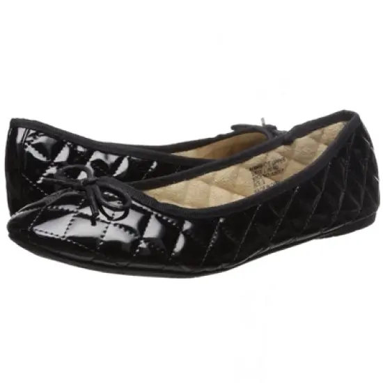 Alpine Swiss Womens Patent Leather Aster Slip On Ballet Flats image {6}