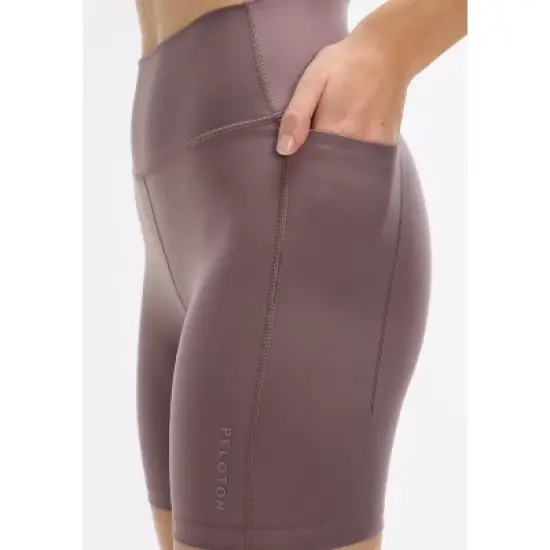 Peloton Women's Cadent High Rise Pocket Bike Short 7", Sparrow image {3}