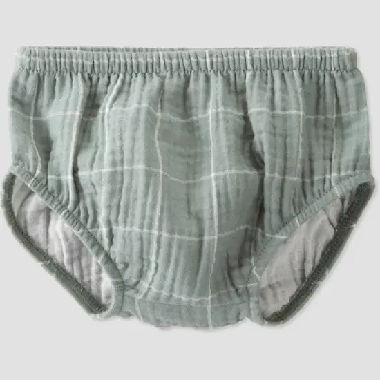 little Planet By Carter's Baby Spring Plaid Gauze Dress - Green image {3}