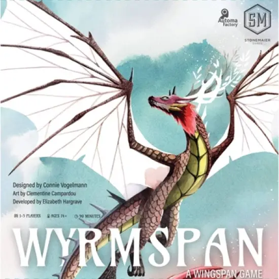 Stonemaier Games Wyrmspan Board Game: Strategic War Game for 1-5 Players, Includes Cards, Tokens & Tiles image {4}