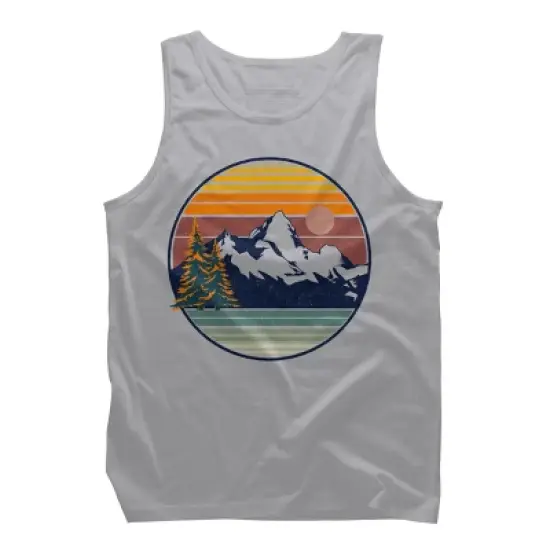 Men's Design By Humans Mountain View By pilipsjanuarius Tank Top image {5}