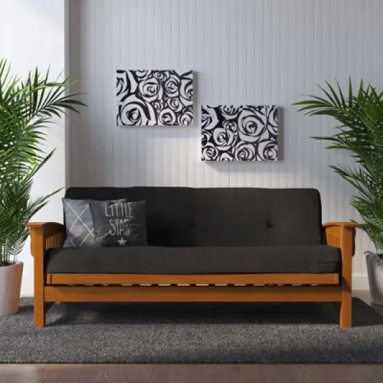 8" Full Fletcher Thermobonded High Density Polyester Fill Futon Mattress - Room & Joy image {1}