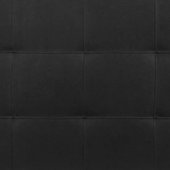 Emma and Oliver Quilted Tufted Upholstered Queen Size Headboard in Black Fabric image {7}
