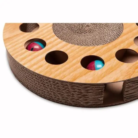 FurHaven Busy Box Corrugated Cat Scratcher With Catnip image {3}