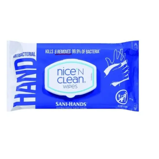 Nice N Clean Antibacterial Hand Wipes, 90 Ct image {4}