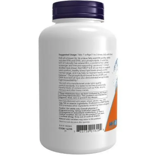 Neptune Krill Oil 1,000 mg by Now Foods  -  120 Softgel image {2}