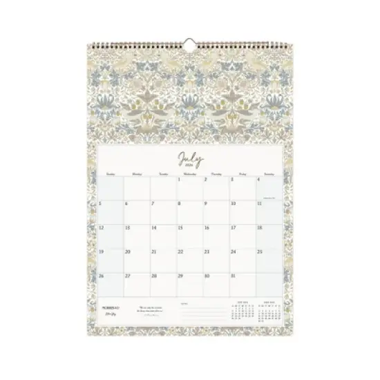 Morris & Co. by Blue Sky 12"x17" 2026 Wirebound Monthly Wall Calendar Multi Design image {3}