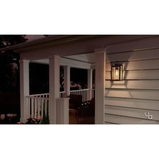 Urban Ambiance Luxury Art Deco Deco Outdoor Wall Light,  13.25"H x 6.5"W,  Oil Rubbed Bronze Finish, UHP1100 image {1}