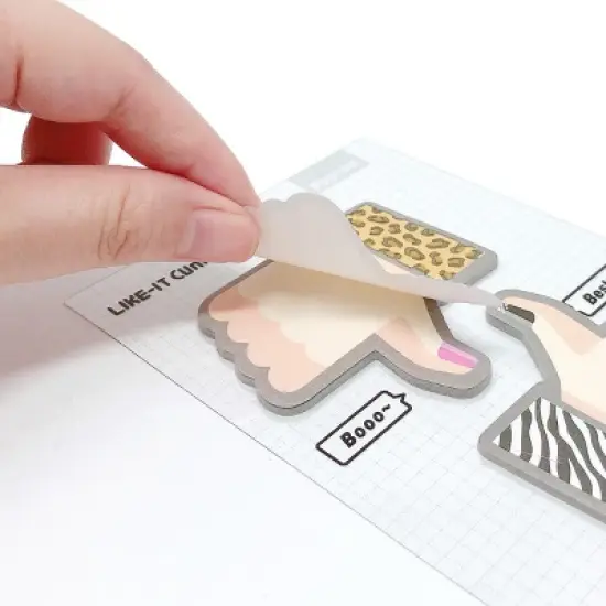 Wrapables Thumbs Up Thumbs Down Sticky Notes (Set of 2) image {5}