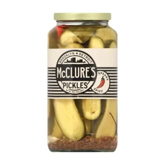 McClure's Spicy Spears Pickles - Case of 6/32 oz image {1}