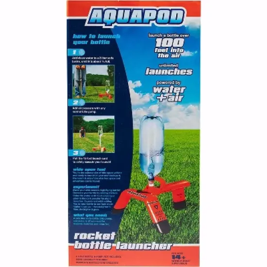 AquaPod Water Bottle Rocket Launcher Science Kit - STEM Toy Launches Soda Bottles Up to 100 ft in Air image {4}