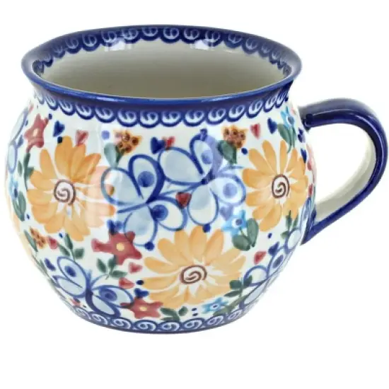 Blue Rose Polish Pottery 56 Vena Bubble Soup Mug image {4}