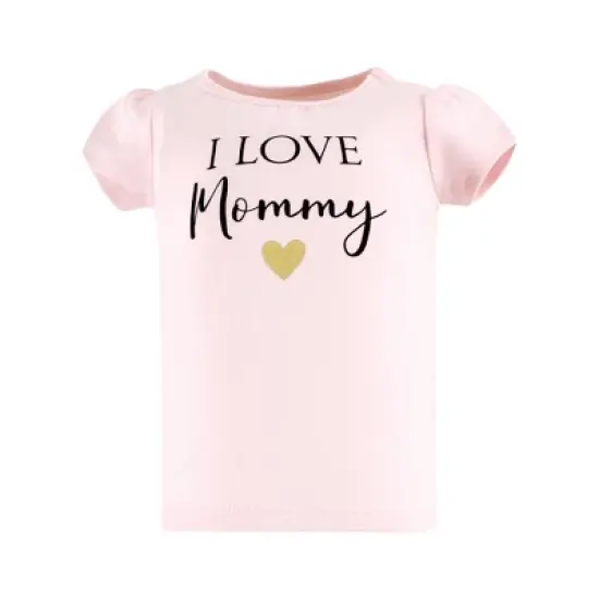 Hudson Baby Infant Girl Short Sleeve T-Shirts, Girl Mommy image {2}