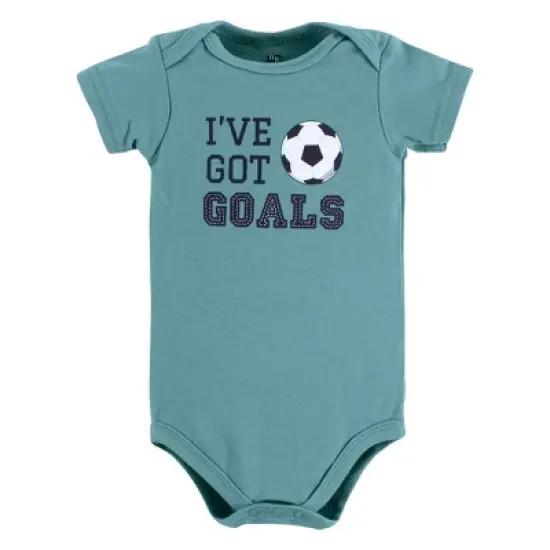 Hudson Baby Cotton Bodysuits, Sports Stripes image {7}