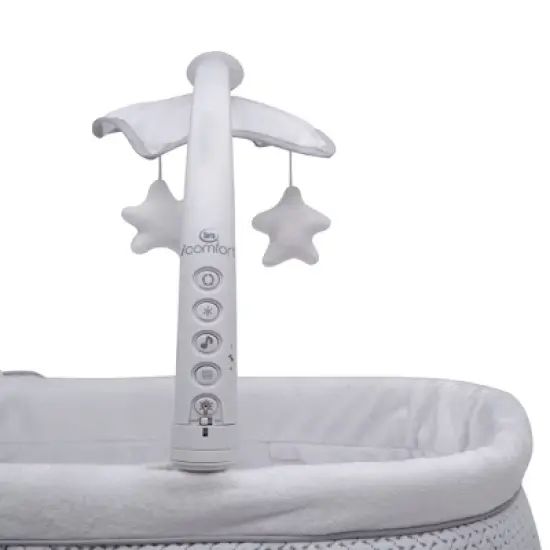 Delta Children Serta iComfort Hands-Free Auto-Glide Bedside Bassinet Portable Crib Features Silent Smooth Gliding Motion That Soothes Baby - Cameron image {5}