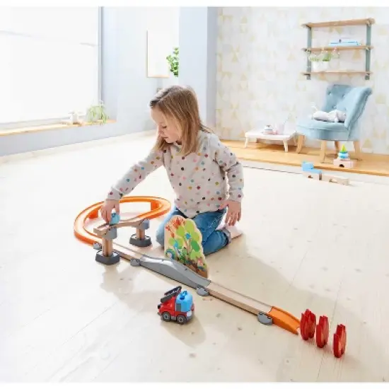 HABA Kullerbu Fire Alarm Ball Track Set with Sound image {3}