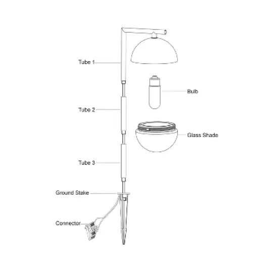 VAXCEL Lisle Low-Voltage Bronze Outdoor Landscape Path Light LED Clear Glass image {10}