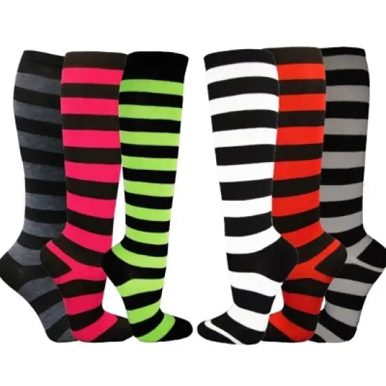 Striped Patterned Knee High Socks from the Sock Panda (Women's Sizes, Adult Medium) image {8}