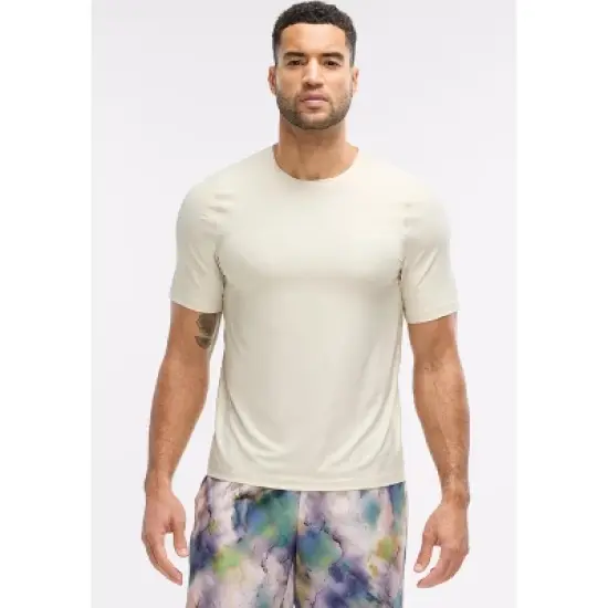 Peloton Men's Performance Short Sleeve, Oatmeal image {4}