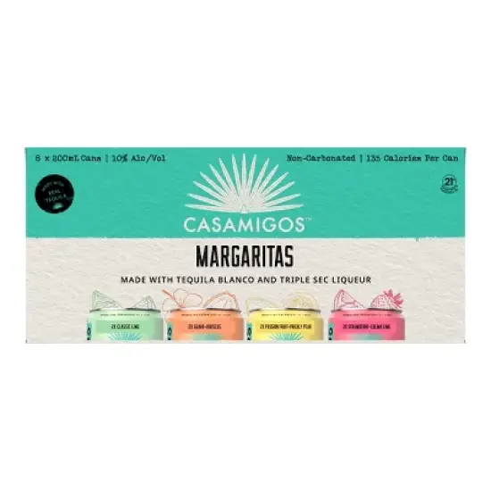 Casamigos Margaritas RTD Beverages - 8pk/200ml Cans image {5}