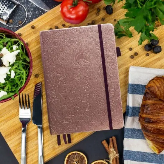 Undated Planner Food Journal 5.5"x8" Rose Gold - Clever Fox image {6}