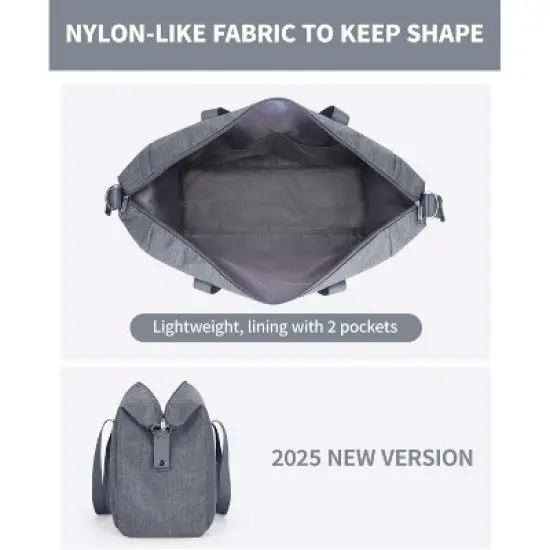 Narwey For Spirit Airlines Personal Item Bag 18x14x8 Foldable Duffle Bag for Travel Packable Duffel Bag for Traveling Carry on Bag image {1}