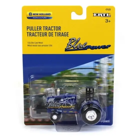 ERTL 1/64 New Holland "Blue Power" Die-cast Pulling Tractor 37924B image {4}