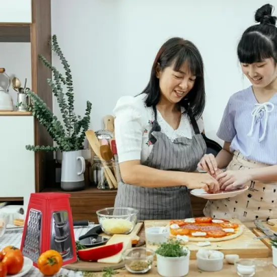 Northlight 8.25" Red Collapsible Box Kitchen Grater image {4}