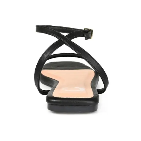 Journee Collection Womens Veena Ankle Strap Low Block Heel Sandals image {2}