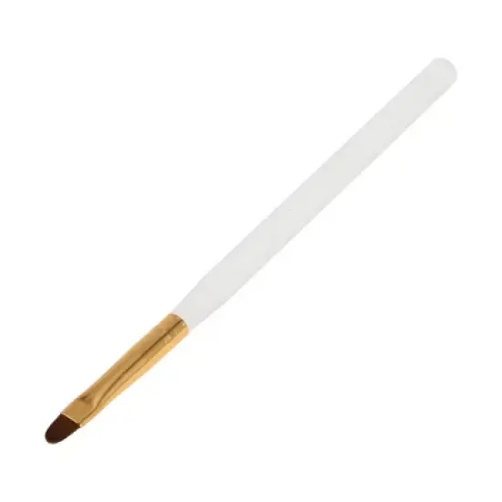 Unique Bargains Small Round Head Nail Painting Brushes for Home DIY Gold Tone Clear White 1 Pc image {6}