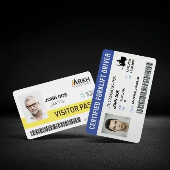 Avery Durable ID Cards, Laser Printable on Both Sides, Blank White, 80 Total, 2.125" x 3.375" (61610) image {1}