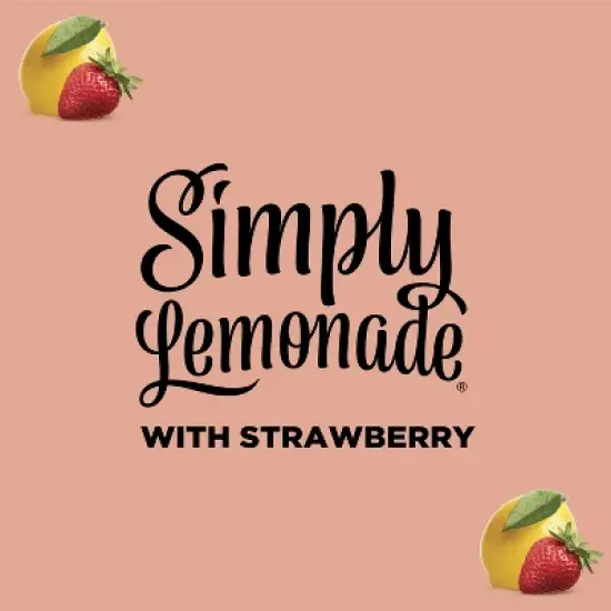 Simply Lemonade with Strawberry Juice - 52 fl oz image {2}