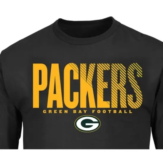 NFL Green Bay Packers Black Long Sleeve Core Big & Tall T-Shirt image {2}