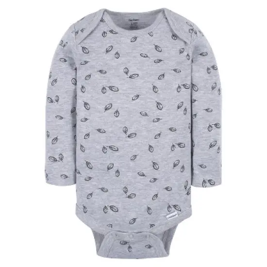 Gerber Baby Boys' Long Sleeve Onesies&reg; Bodysuits, 6-Pack image {8}