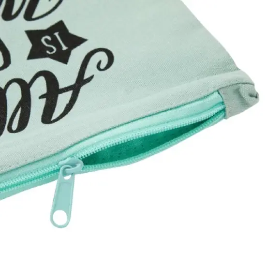 Glamlily 12 Pack Canvas Cosmetic Bags with Zippers for Women, Travel Makeup Pouches, 6 Designs, 8 x 6 In image {8}