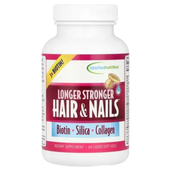 Applied Nutrition Longer Stronger Hair & Nails&reg;, 60 Liquid Soft-Gels image {2}
