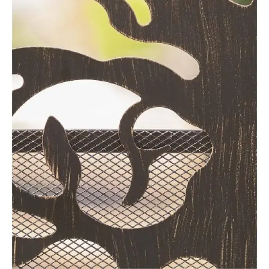 Plow & Hearth - Arched Metal Weather-Resistant Garden Gate with Symbolic Tree of Life Design image {2}