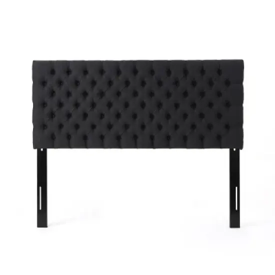 GDFStudio Brunet Contemporary Tufted Adjustable Upholstered Queen Headboard image {4}