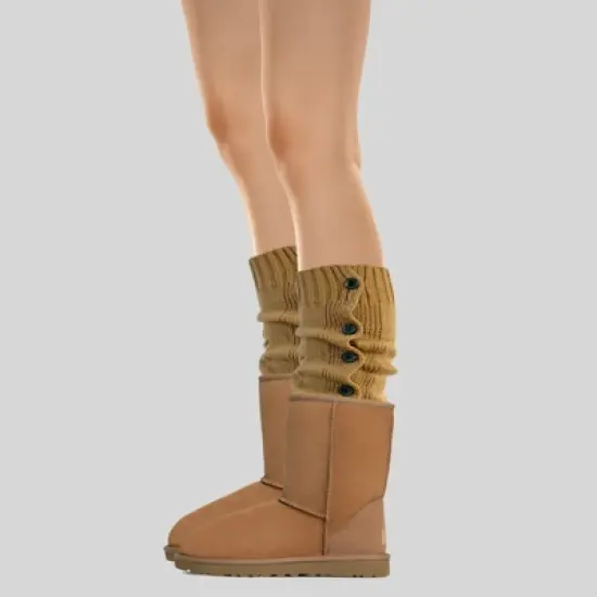 Wrapables Knee High Button Lace Leg Warmers for Boots image {10}