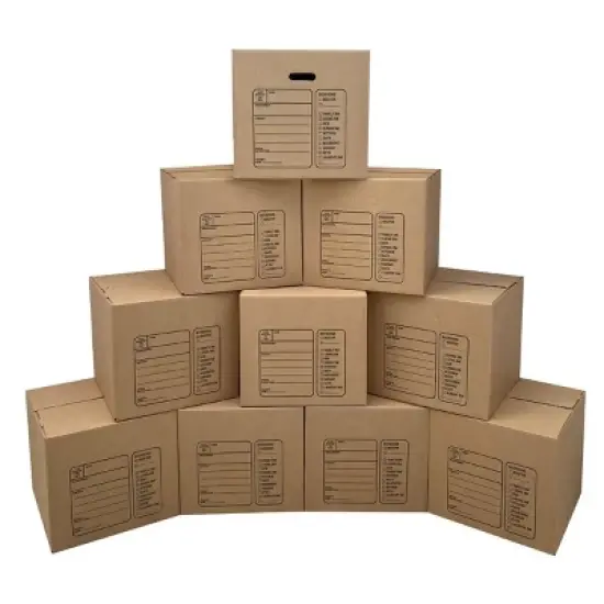 UBMOVE 10 Premium Medium Moving Boxes 18"x18"x16" Cardboard Box image {11}