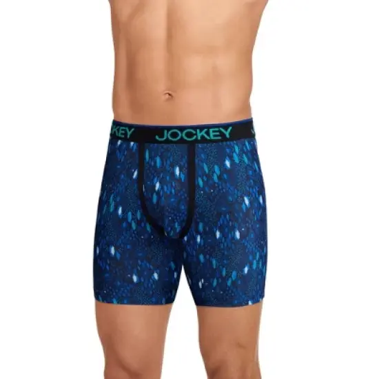 Jockey Men's Big Man Chafe Proof Pouch Microfiber 6" Boxer Brie image {5}