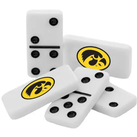 MasterPieces Officially Licensed NCAA Iowa Hawkeyes 28 Piece Dominoes Game for Adults image {2}
