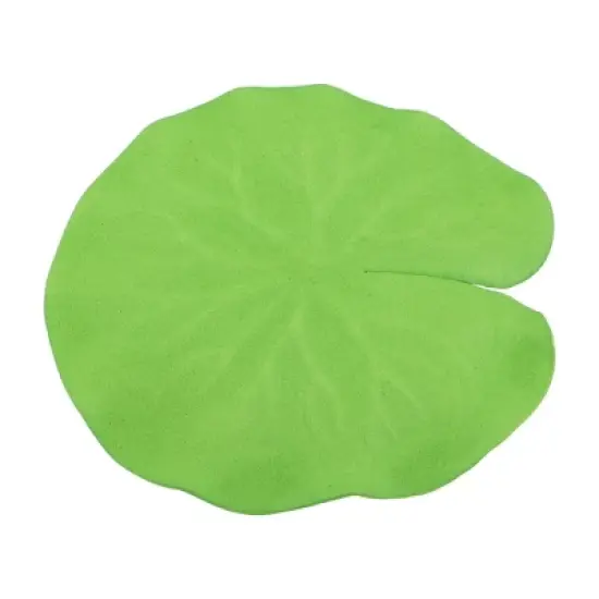 Unique Bargains Artificial Lotus Leaves for Garden Ponds Pool Decoration Green 3.9&rdquo; 1pcs image {4}