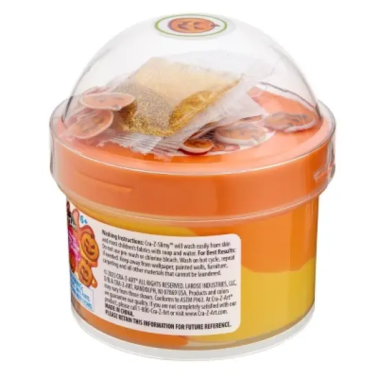 Cra-Z-Slimy Halloween Dome Jars Pumpkin Patch: Creativity Focus Fun Set with 17 Pieces image {5}