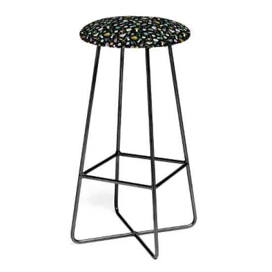 Charly Clements Magic Mushroom Forest Pattern Bar Stool - Deny Designs image {2}