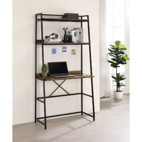 Maybole Writing Desk with Bookcase and USB Plug - HOMES: Inside + Out image {1}